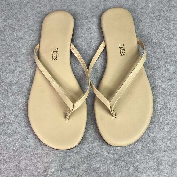 Tkees Beige Foundation Matte Flip Flop Sandals Size 7 - Picture 2 of 7
